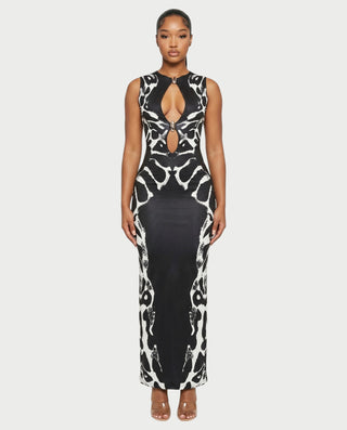 ALLEGRA Front Cut-out Maxi Dress