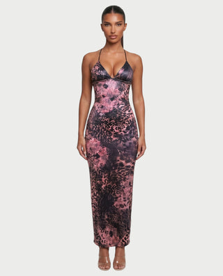 PALMER Butterfly Lace Back Maxi Dress