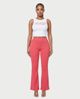 DESTINY Graphic Crop Top & Flared Pants Set