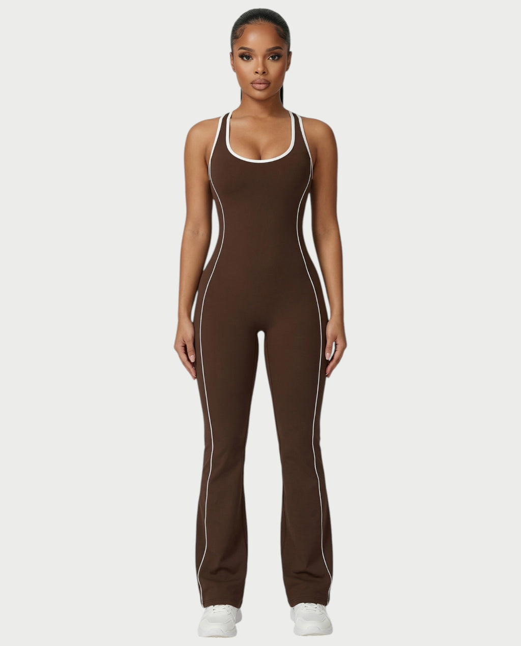 ZIRANA Open-Back Flared Jumpsuit – Celestia