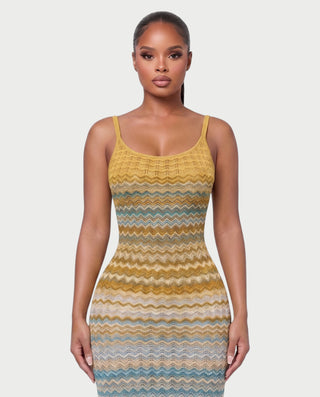 VELVA Ombre Crochet Cover-Up Maxi Dress