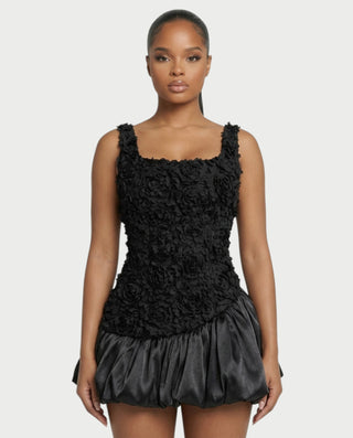 ZARAE Floral Ruffled Mini Dress