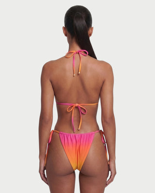 AVELIYA Ombre Bikini & Sheer Maxi Skirt Three-piece Set