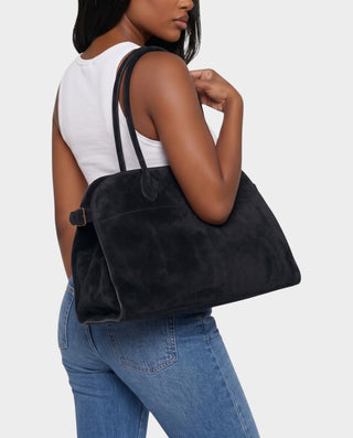 ROSALYN Oversized Suede Slouchy Shoulder Tote Bag