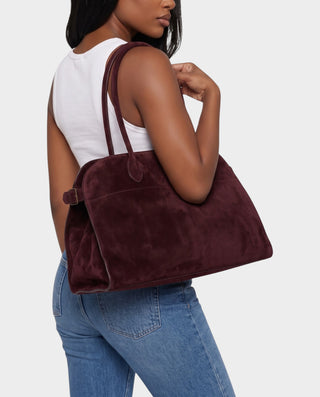 ROSALYN Oversized Suede Slouchy Shoulder Tote Bag