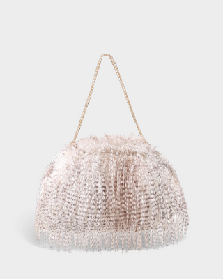 ZUME Faux Fur Chain-Strap Cloud Shoulder Bag
