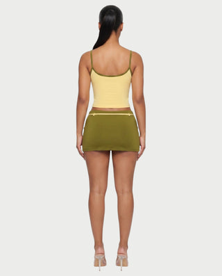 ZELINA Contrast Trim Cami Top & Mini Skirt Set