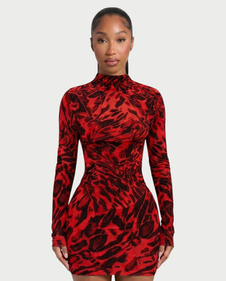 CLARIBEL Lace-Up Back Corset Mini Dress Set
