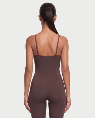 LILIBETH Sweetheart Neck Strap Bodycon Jumpsuit