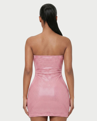 KELSEY Rhinestone Strapless Mini Dress