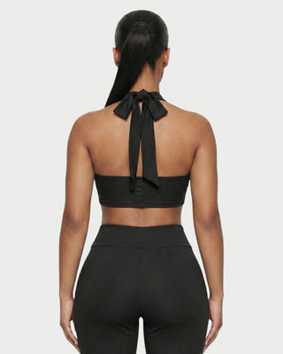 NAYELI Conjunto de top y pantalón con hebilla en forma de corazón