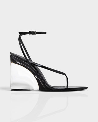 ISSY Transparent Pointed-Toe Wedge Heels