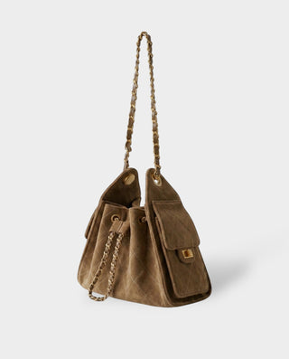 Bolso tipo cartera de ante sintético RIZANA