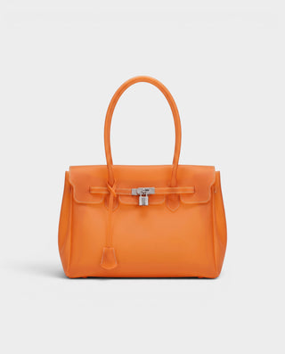 FERY Large Transparent Clasp Jelly Shoulder Bag