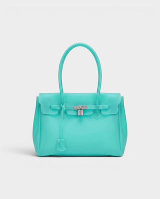 FERY Large Transparent Clasp Jelly Shoulder Bag