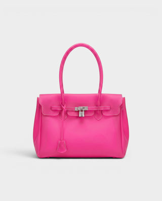 FERY Large Transparent Clasp Jelly Shoulder Bag