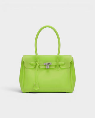 FERY Large Transparent Clasp Jelly Shoulder Bag