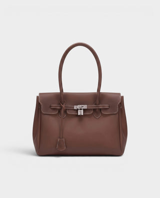 FERY Large Transparent Clasp Jelly Shoulder Bag