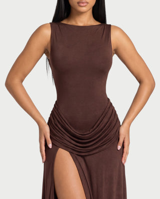 Vestido largo con aberturas JOVANA