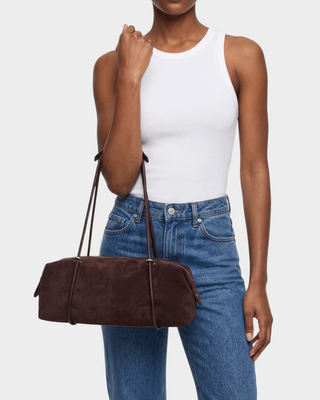 SUAY Wraparound Twin Strap Barrel Shoulder Bag
