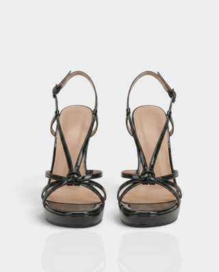 Tacones de aguja con cordones de piel sintética KELLA