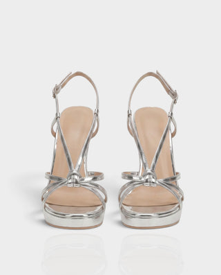 Tacones de aguja con cordones de piel sintética KELLA