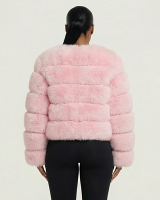 Chaqueta de piel sintética tipo burbuja BEATRICE