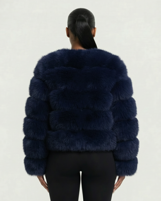 Chaqueta de piel sintética tipo burbuja BEATRICE