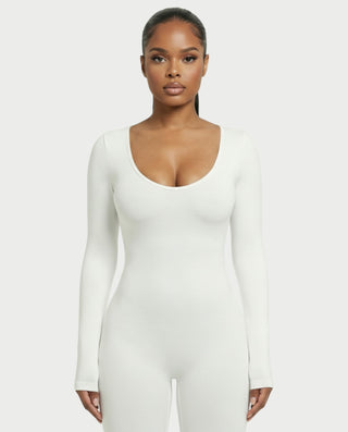 Mono de manga larga con escote pronunciado HINNA