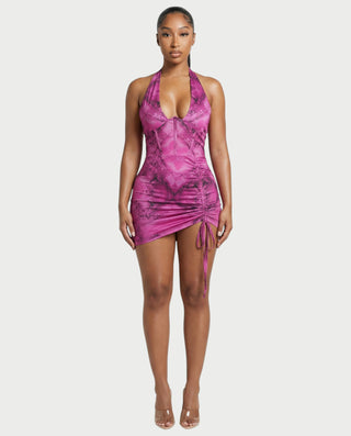 Vestido mini halter DELARA 