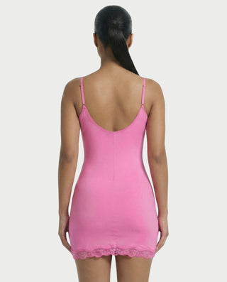 MEVAYA Lace-Trim Cami Bodycon Mini Dress