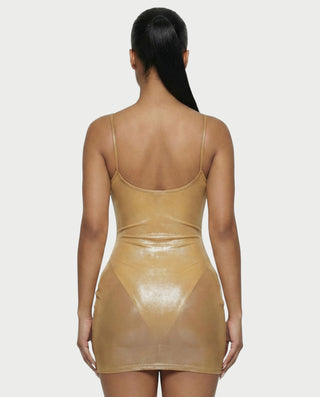 Vestido mini body brillante ZARI