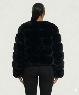 Chaqueta de piel sintética tipo burbuja BEATRICE