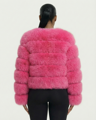 Chaqueta de piel sintética tipo burbuja BEATRICE