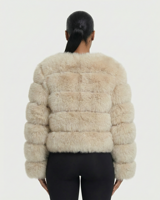 Chaqueta de piel sintética tipo burbuja BEATRICE