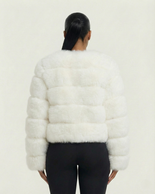 Chaqueta de piel sintética tipo burbuja BEATRICE