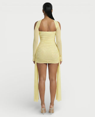 ANNE Strapless Mesh Mini Dress