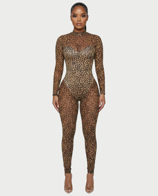 Mono de leopardo estilo corsé KIZZY