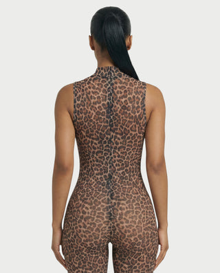 Mono de leopardo con cuello alto DIONNE