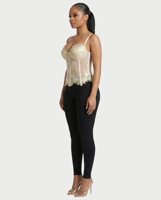 Top corsé de encaje SAMIE