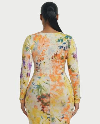 NERIS Long Sleeve Bodycon Maxi Dress