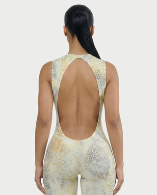 Mono EMMA con espalda abierta y aberturas