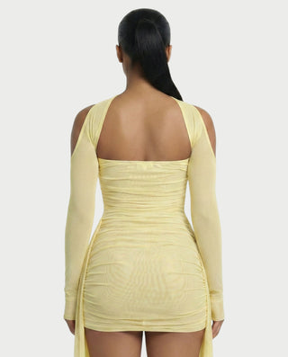 ANNE Strapless Mesh Mini Dress