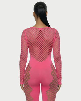 TAVORA Mesh Detail Jumpsuit