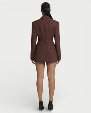 Blazer con corsé de encaje ceñido ENNA