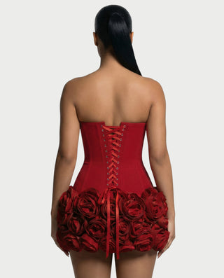 SCARLETTE Corset & Rose Mini Dress Set Celestia SCARLETTE Corset & Rose Mini Dress Set Celestia
