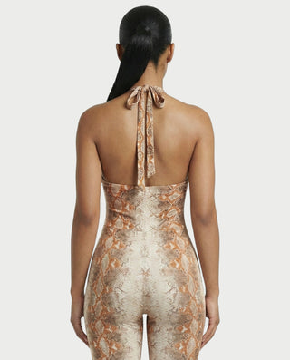 RHEA Snakeskin Pattern Jumpsuit
