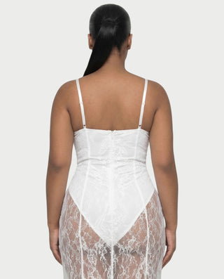 ZENRA Sheer Lace Maxi Dress