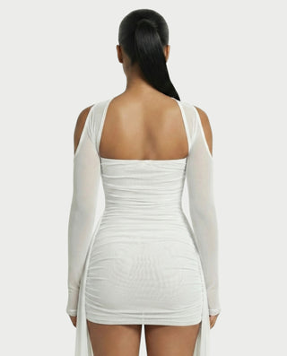 ANNE Strapless Mesh Mini Dress