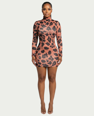 JAMILA Leopard Print Mini Bodycon Dress Celestia JAMILA Leopard Print Mini Bodycon Dress Celestia